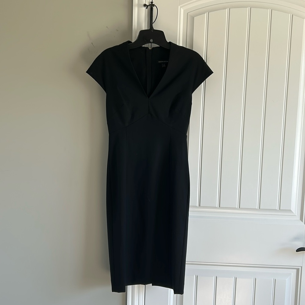 Banana Republic Black Sheath Dress Size 2
